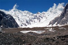 
Biarchedi Glacier Up To Ghandogoro Ri From Baltoro Glacier Between Goro II and Concordia
